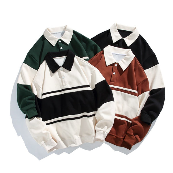 Mens Relaxed Sweater One stripped