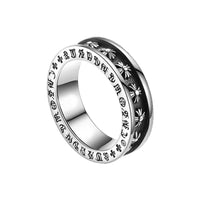 Cross heart rings
