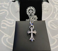 Silver Chome Heart Chains