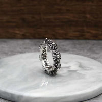 Cross heart rings