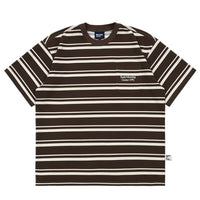 Summer stripped relaxed collard T-shirts
