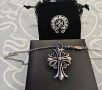 Silver Chome Heart Chains
