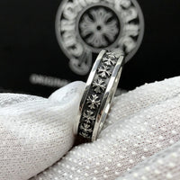 Cross heart rings