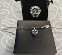 Silver Chome Heart Chains