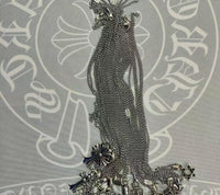 Silver Chome Heart Chains