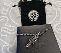 Silver Chome Heart Chains