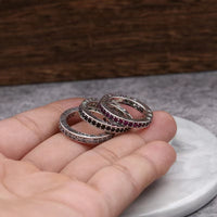 Cross heart rings