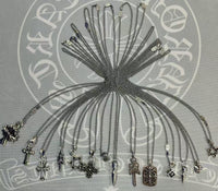 Silver Chome Heart Chains