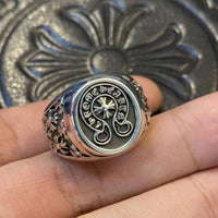 Cross heart rings
