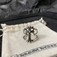 Cross heart rings