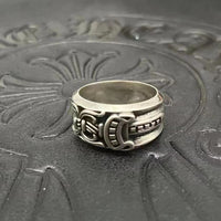 Cross heart rings