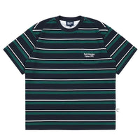 Summer stripped relaxed collard T-shirts