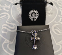 Silver Chome Heart Chains