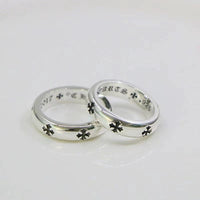 Cross heart rings