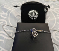 Silver Chome Heart Chains