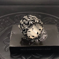 Cross heart rings