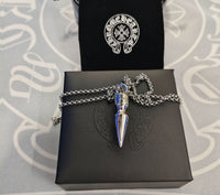 Silver Chome Heart Chains