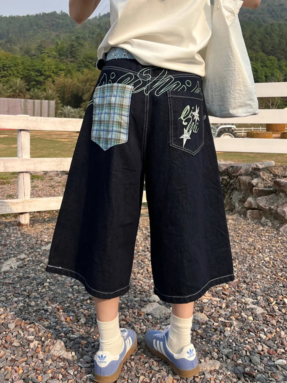 Wide-Leg Jorts Unisex