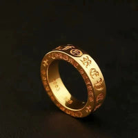 Cross heart rings