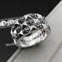 Cross heart rings