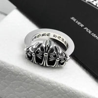 Cross heart rings